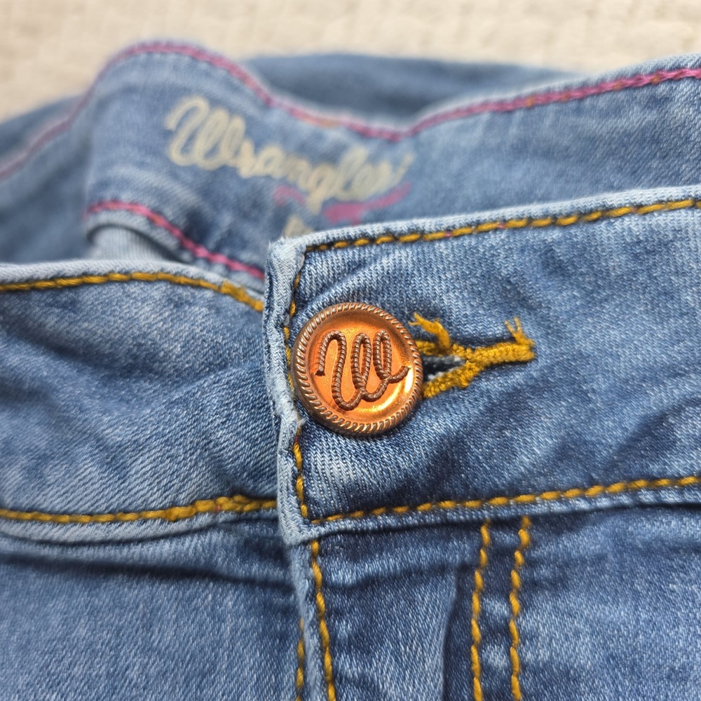 Wrangler Womens Bootcut Jeans Medium Wash Stretch Denim 1009MWZMS Size 13x32 - Picture 9 of 11